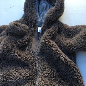 Carters 3 month bear cozy zip up fleece warmer